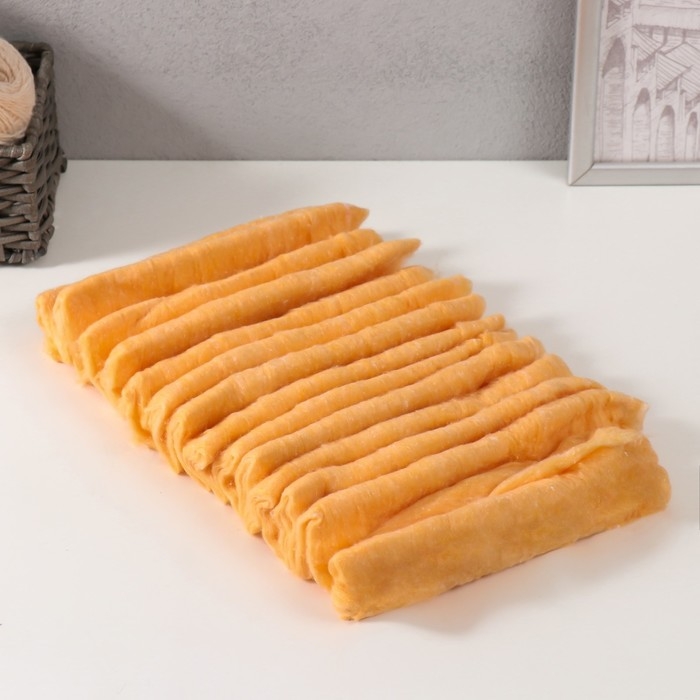 Вата Зиг-Заг для творчества 100 г персиковая Вата Зиг-Заг для творчества 100 г персиковая