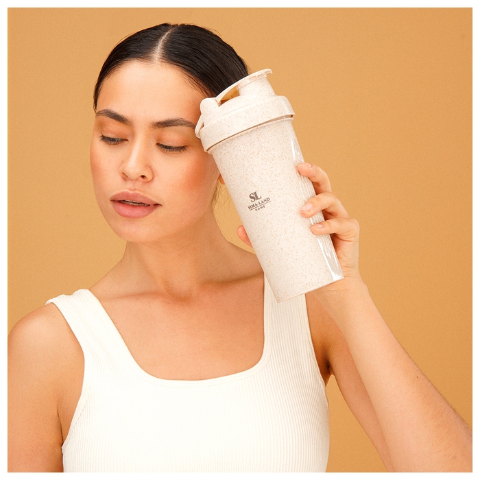 Стакан-шейкер для воды и коктейлей Sima-Land Home, 600 мл, цвет бежевый Стакан-шейкер для воды и коктейлей Sima-Land Home, 600 мл, цвет бежевый