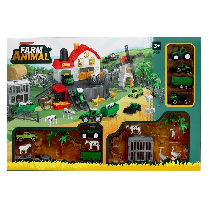 Парковка «Ферма», амбар, вольеры, транспорт, животные Парковка «Ферма», амбар, вольеры, транспорт, животные