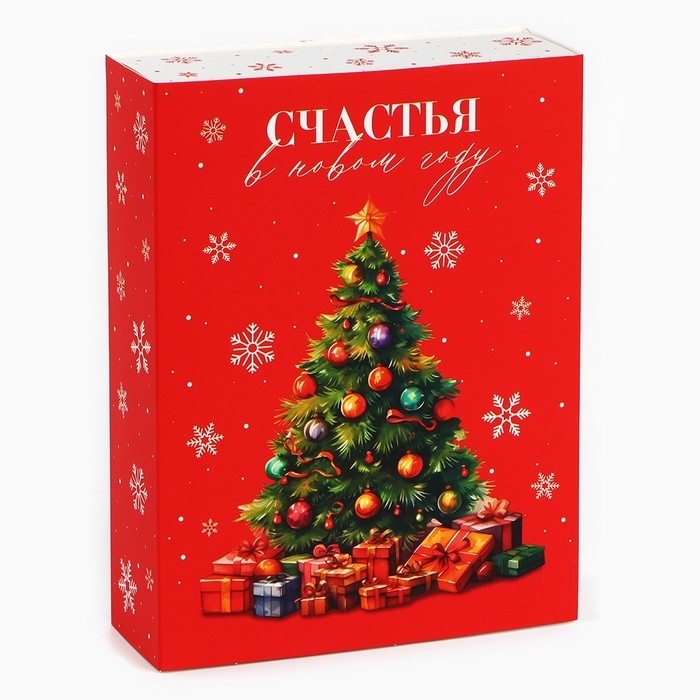 Коробка для сладостей «Счастье в Новом году», 20 х 15 х 5 см, Новый год Коробка для сладостей «Счастье в Новом году», 20 х 15 х 5 см, Новый год