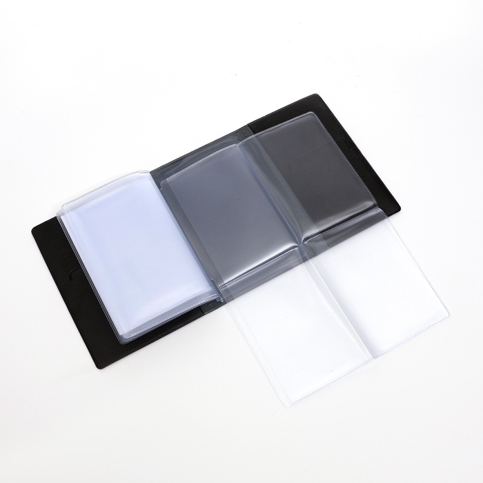 Обложка для паспорта и автодокументов, цвет чёрный Обложка для паспорта и автодокументов, цвет чёрный