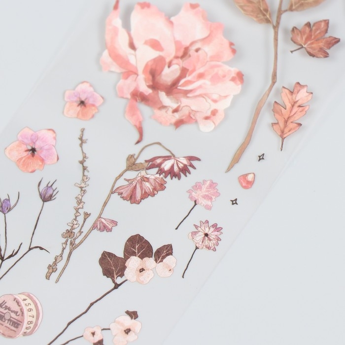 Наклейки для творчества Наклейки для творчества "Цветы и гранат" 6х35 см