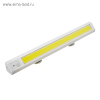 Светильник мебельный угловой, 8 Вт, COB LED, датчик движения, 6500K, 4xAA ( не в компл )