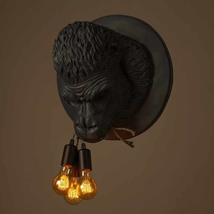 Бра "Горилла" 3хЕ27 40Вт серый51,5х51,5х32см