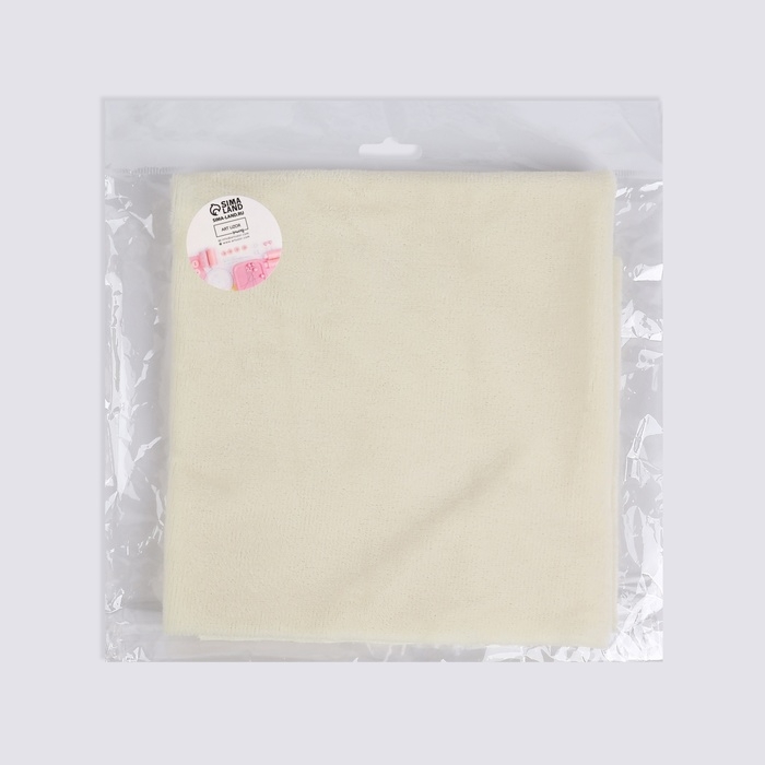 Лоскут плюш, 50 × 50 см, 220 г/м, цвет молочный №11 Лоскут плюш, 50 × 50 см, 220 г/м, цвет молочный №11