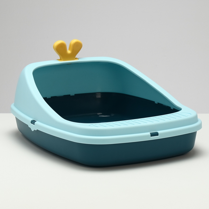 Туалет с бортом 46 х 35 х 18 см, голубой Туалет с бортом 46 х 35 х 18 см, голубой