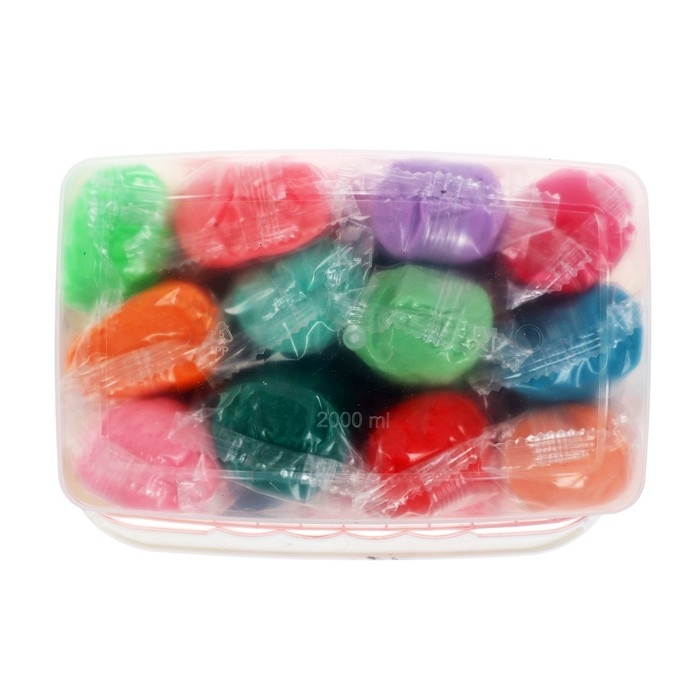 Тесто для лепки, 25 цветов, 1500 г,  Тесто для лепки, 25 цветов, 1500 г, "Игротека", в пластиковом контейнере, аксессуары в ПОДАРОК