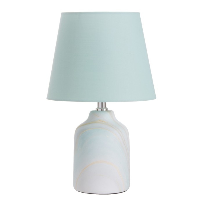 Лампа настольная Лампа настольная "Жаклин" 1х40Вт Е14 бирюзовый 20х20х32см