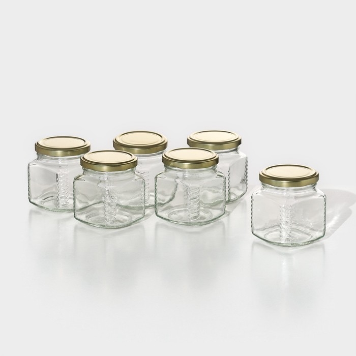 Набор стеклянных банок с крышкой для консервации, ТО-66 мм, 200-250 мл, 6 шт. Набор стеклянных банок с крышкой для консервации, ТО-66 мм, 200-250 мл, 6 шт.