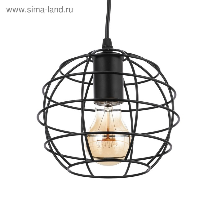 Подвес BayerLux  Подвес BayerLux "Шар" 1х60Вт Е27 черный 18,5х18,5х16см