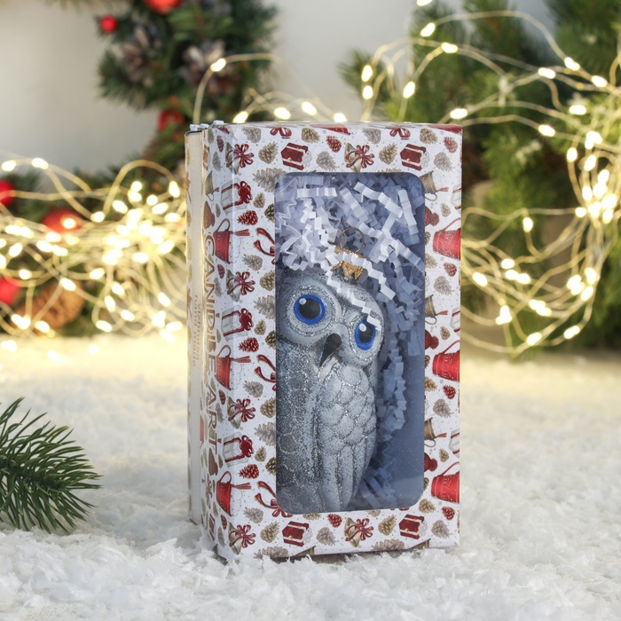 Ёлочная игрушка Ёлочная игрушка "Совушка" ручная роспись, 11 см