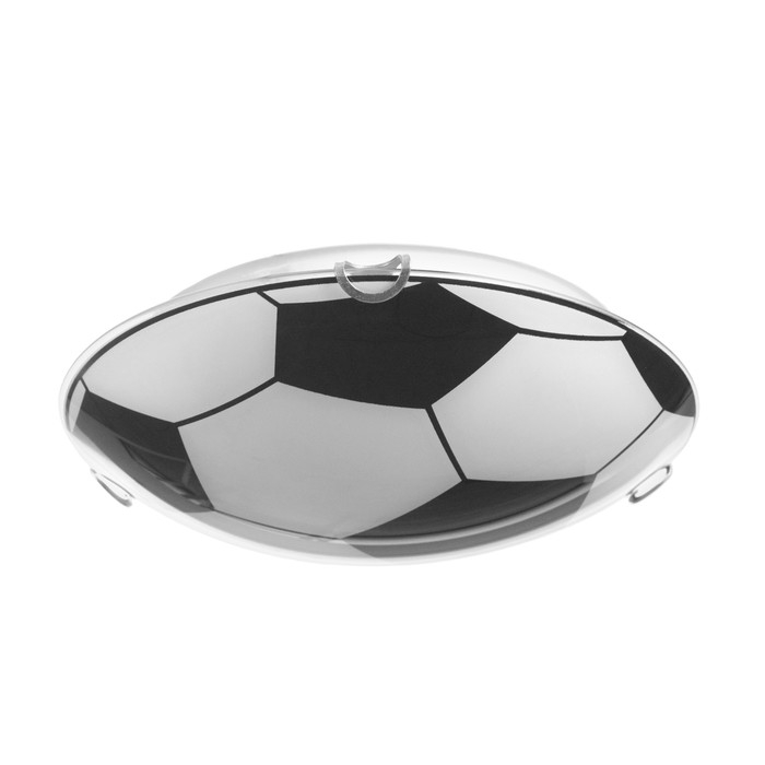 Светильник "Мяч" моллир., 1х60Вт Е27, хром, d=25 см,  h=4,5 см