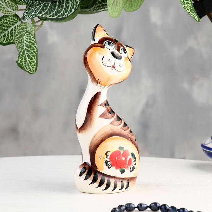 Сувенир Сувенир "Кот с кошкой на удачу", 2 шт, гжель цвет