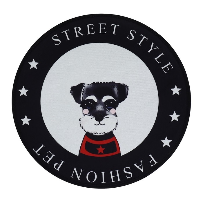 Коврик для животных, EVA+полиэстер, d=60 см. чёрный Коврик для животных, EVA+полиэстер, d=60 см. чёрный