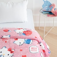 Плед Павлинка Hello Kitty  Клубнички 100х150см, аэрософт 190г/м, пэ100%