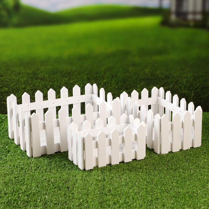 Набор кашпо  Набор кашпо "Эдвин" белый, 22х14х10 / 19х11х9 / 15х18х18см