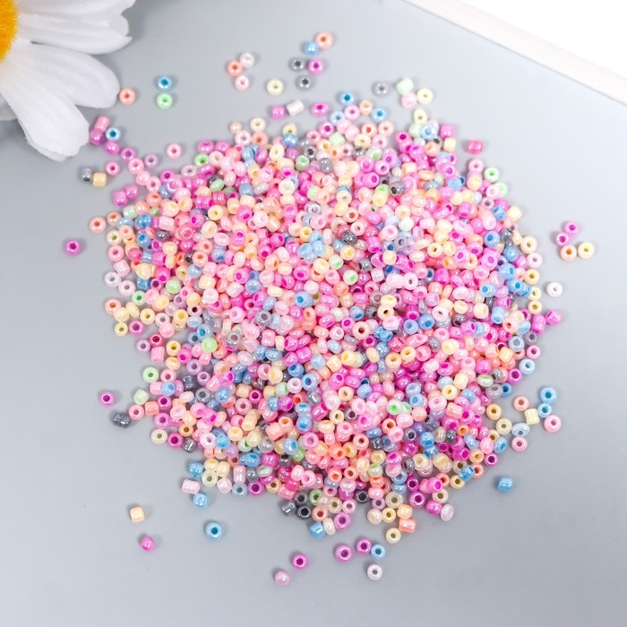 Бисер стекло 12/0  Бисер стекло 12/0 "Перламутр. Меланж. Зефирные цвета" 30 гр