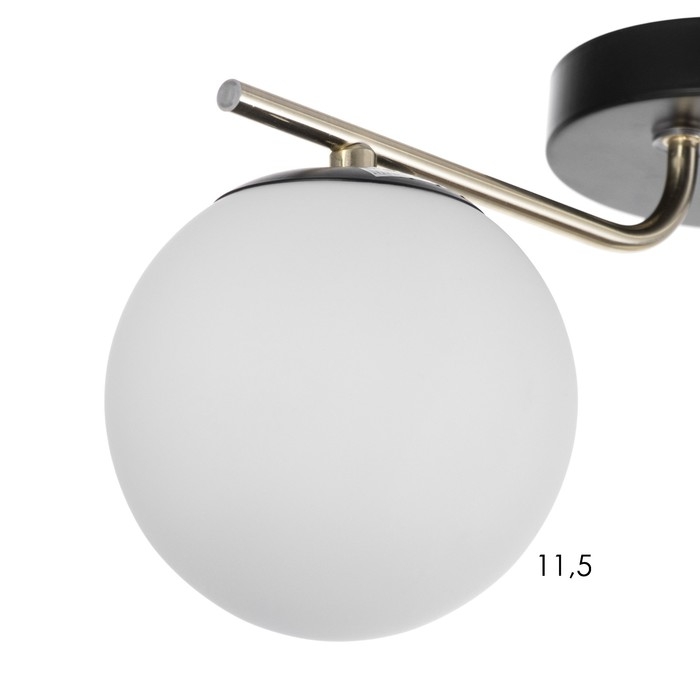 Люстра Люстра "Скарлет" 2х40Вт Е27 Чёрный, золото 33х13,5х16см