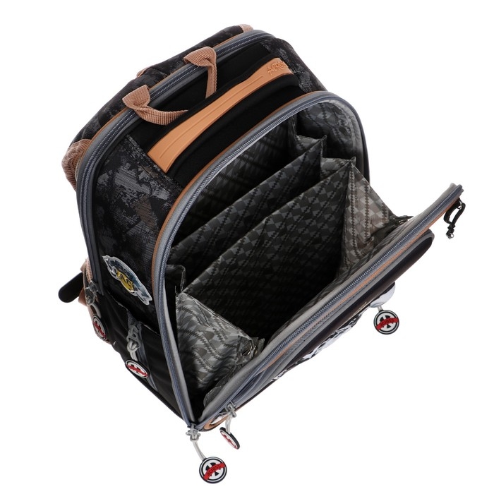 Рюкзак каркасный 35 х 26 х 14 см, Across HK22, наполнение: мешок, пенал, синий HK22-4 Рюкзак каркасный 35 х 26 х 14 см, Across HK22, наполнение: мешок, пенал, синий HK22-4