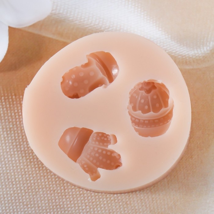 Молд силиконовый Молд силиконовый "Кактусы" 1,8х1,4х0,9, 1,5х2х0,6, 1,2х1,9х0,6 см