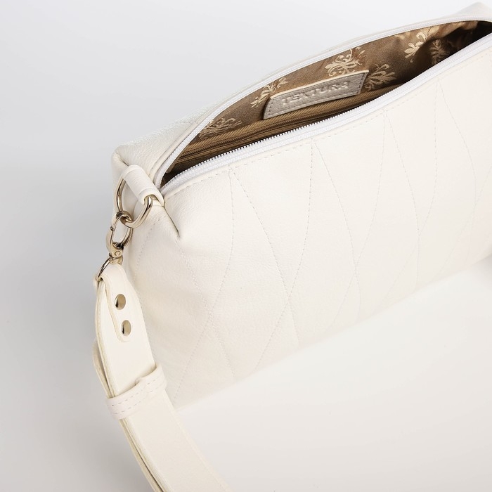 Сумка женская через плечо TEXTURA , средний размер, цвет белый Сумка женская через плечо TEXTURA , средний размер, цвет белый