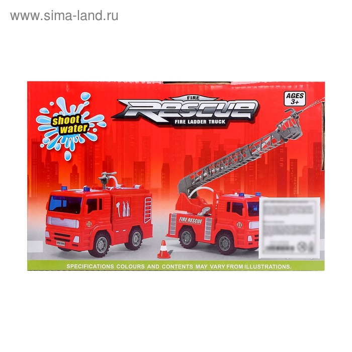 Машина инерционная «Пожарная», стреляет водой, 1:20 Машина инерционная «Пожарная», стреляет водой, 1:20