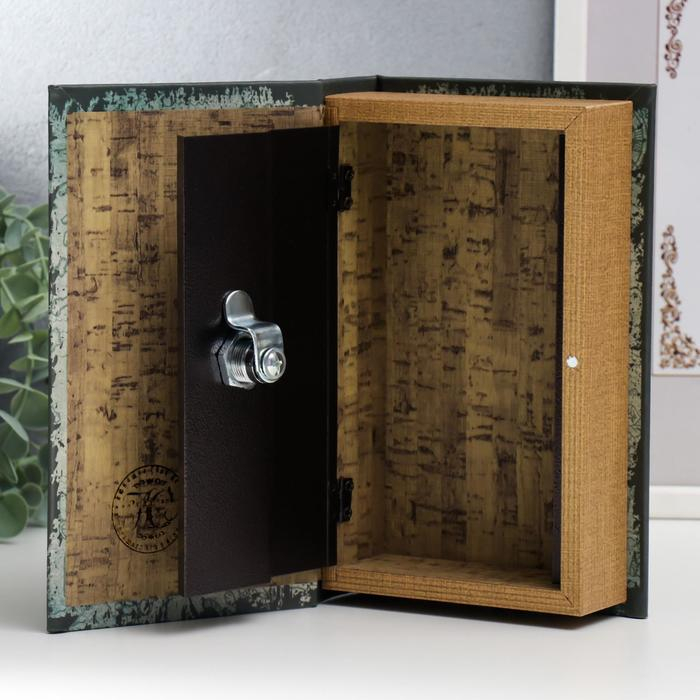 Сейф-книга дерево кожзам Сейф-книга дерево кожзам "Пираты. Рассказы" 21х13х5 см