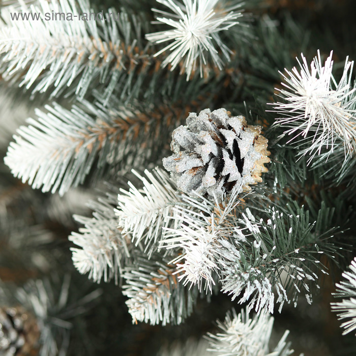 Ёлка искусственная Ёлка искусственная "Элитная серебро " 220 см, d нижнего яруса 115 см, 552 ветки