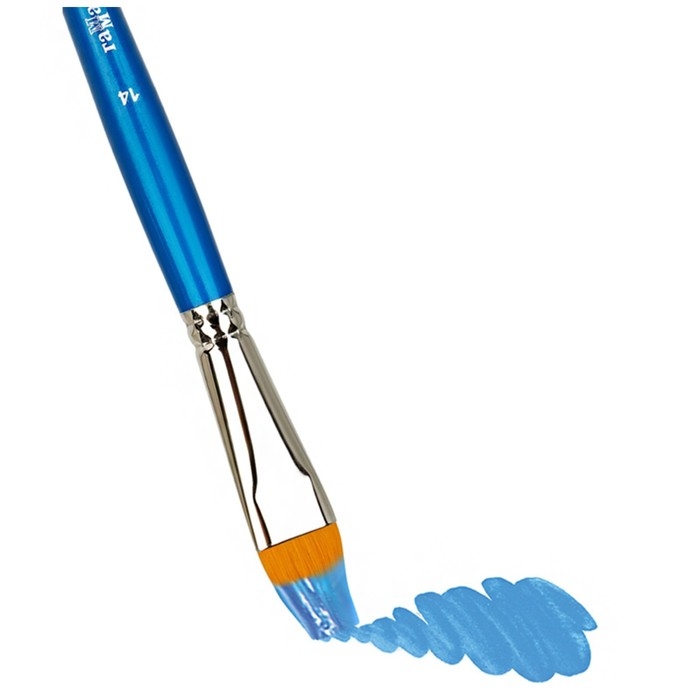 Кисть синтетика, плоская №14, Кисть синтетика, плоская №14, "Гамма"