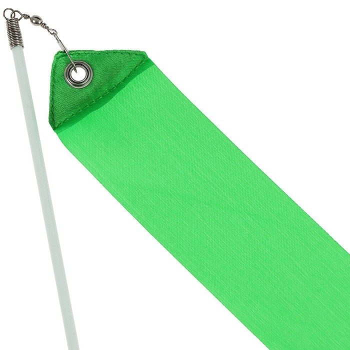 Лента для художественной гимнастики с палочкой Grace Dance, 4 м, цвет зелёный Лента для художественной гимнастики с палочкой Grace Dance, 4 м, цвет зелёный