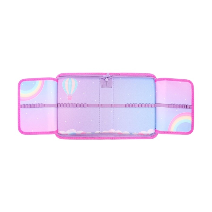 Пенал 1 секция, 140 х 200 х 40 мм, 2 откидные планки, тканевый, ПКТ 09-20 Пенал 1 секция, 140 х 200 х 40 мм, 2 откидные планки, тканевый, ПКТ 09-20 "Зефирная единорожка"