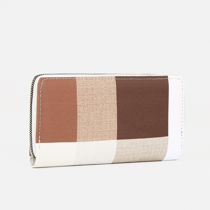 Кошелёк на молнии, цвет бежевый Кошелёк на молнии, цвет бежевый