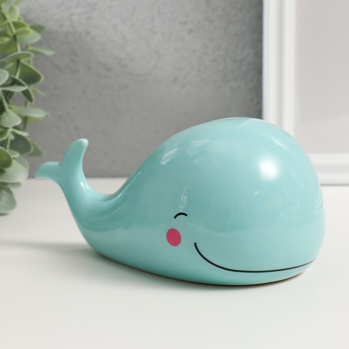 Копилка керамика Копилка керамика "Мятный китёнок" 16,7х9,9х9,1 см