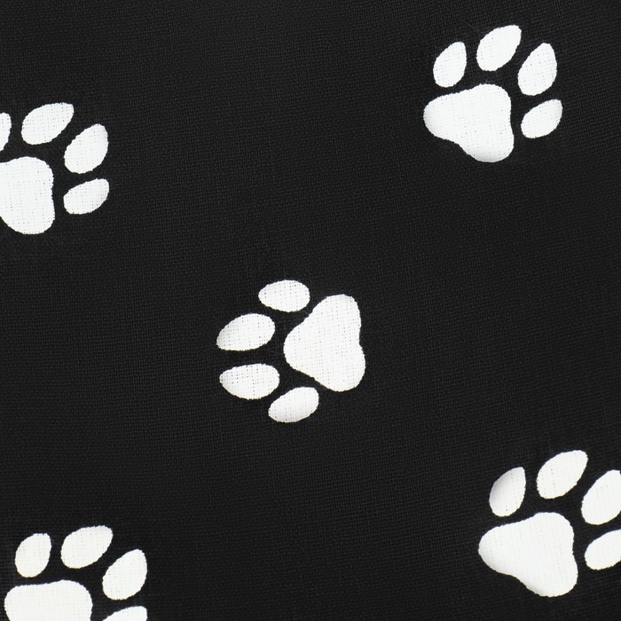 Лежанка Lowcost круглая, поплин, 40 х 40 х 12 см, черная с лапками Лежанка Lowcost круглая, поплин, 40 х 40 х 12 см, черная с лапками