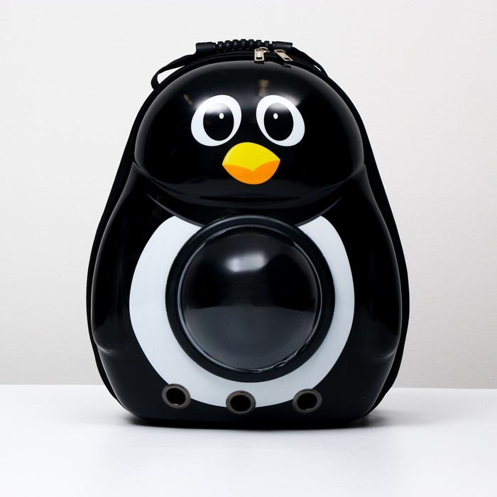 Рюкзак для переноски кошек и собак  Рюкзак для переноски кошек и собак "Пингвин", с окном, 32 х 25 х 42 см