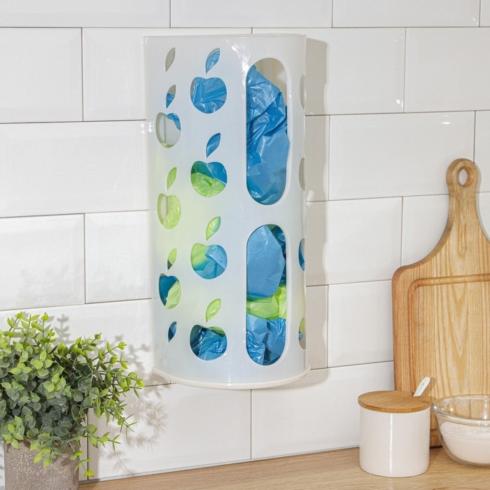 Корзина для пакетов, 16×13,5×37,5 см, цвет МИКС Корзина для пакетов, 16×13,5×37,5 см, цвет МИКС