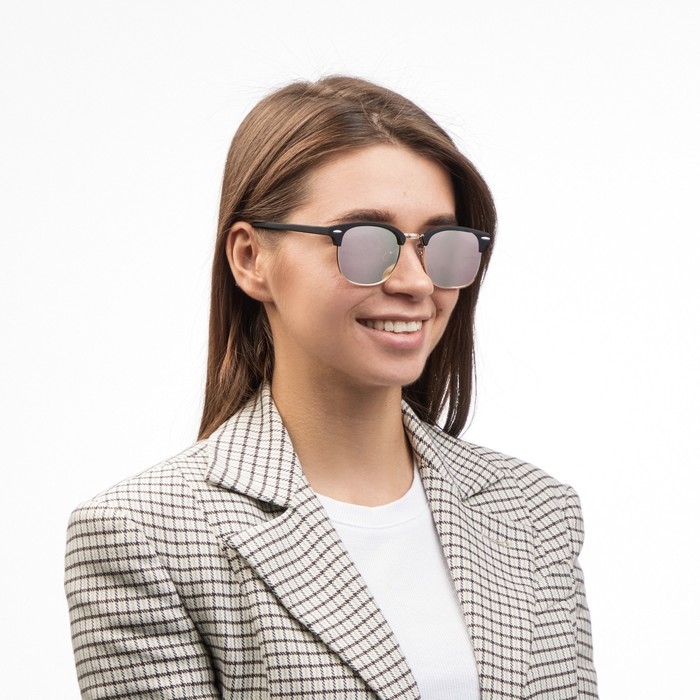 Очки солнцезащитные Очки солнцезащитные "OneSun", uv 400, дужка 14 см, ширина 14.3 см, линза 4.3 х 5 см