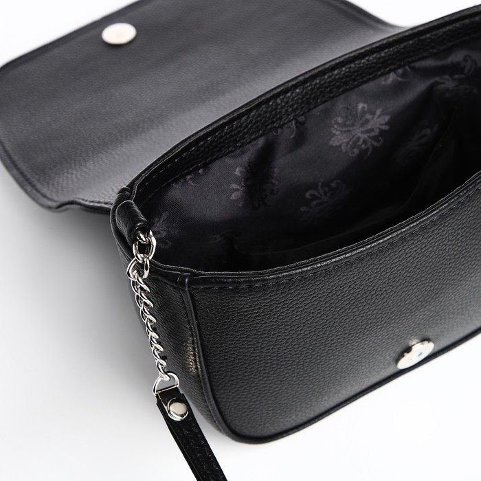 Cумка женская TEXTURA, мессенджер, маленький размер, цвет чёрный Cумка женская TEXTURA, мессенджер, маленький размер, цвет чёрный