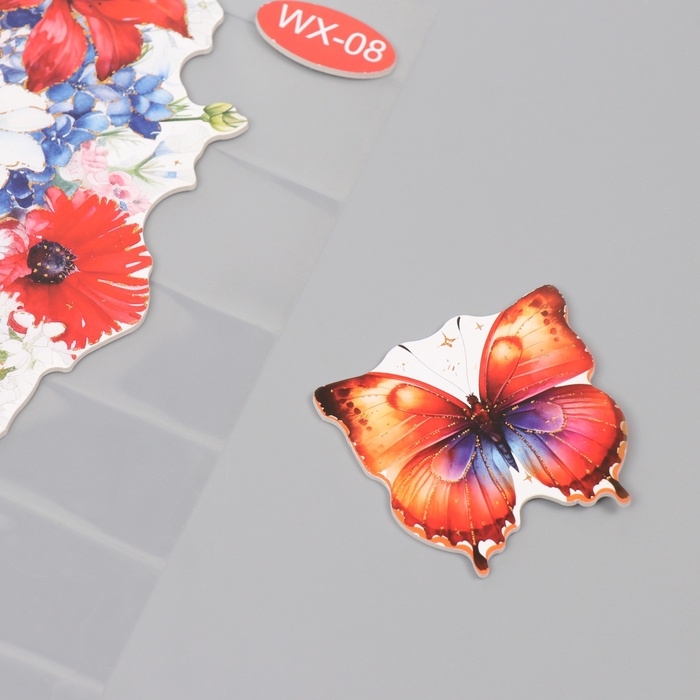 Наклейка пластик интерьерная "Полевой букет" 40х31 см