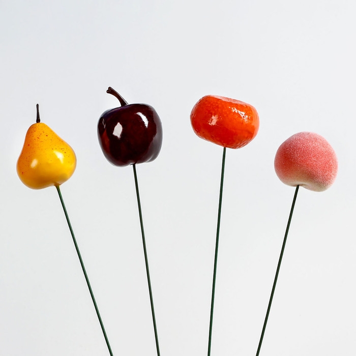 Набор штекеров  Набор штекеров "Фрукты" 4шт, 3х25см