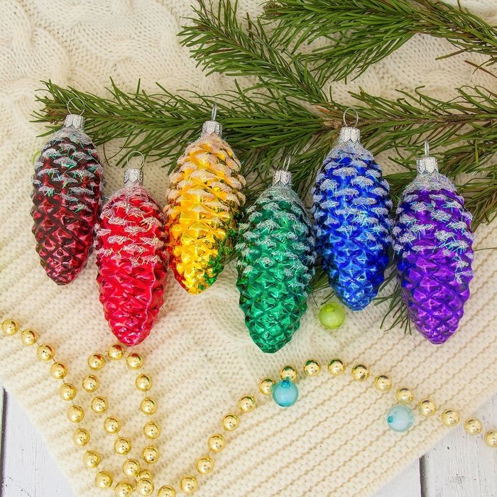 Набор Набор "Сосновый бор" (набор 6 шт) d-8 см