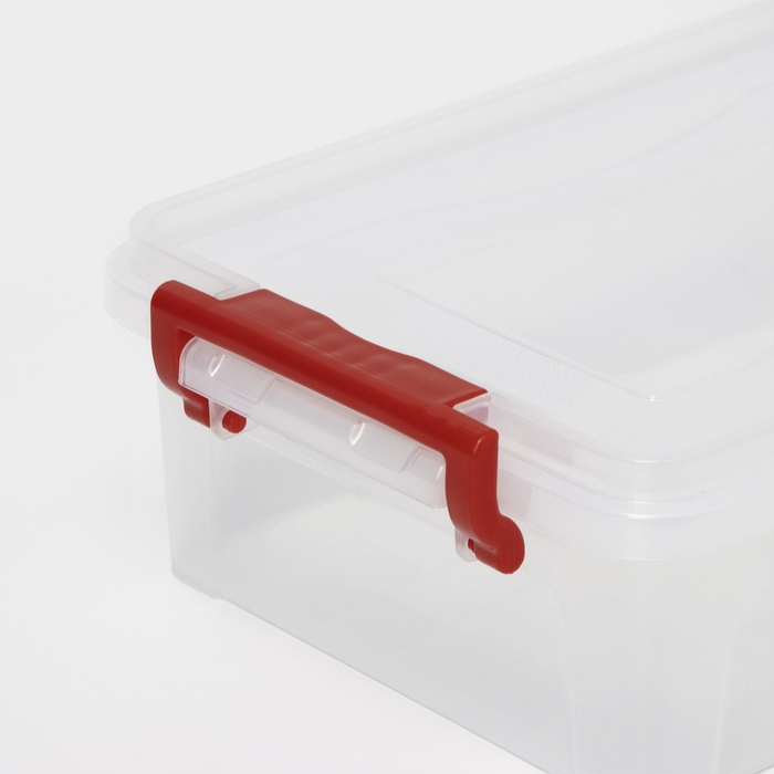 Контейнер для хранения с крышкой, 3,6 л, 31×20×9 см, цвет прозрачный Контейнер для хранения с крышкой, 3,6 л, 31×20×9 см, цвет прозрачный