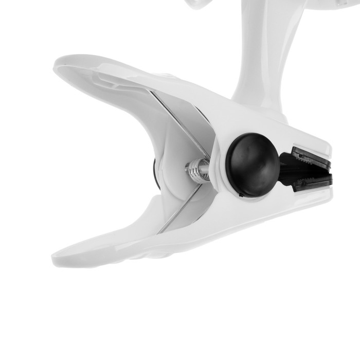 Вентилятор Luazon LOF-04, настольный, 15 Вт, 15 см, 2 режима, пластик, бело-голубой