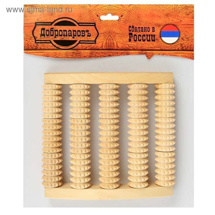 Массажер банный для ног Массажер банный для ног "Добропаровъ" роликовый, комбинированный, средний