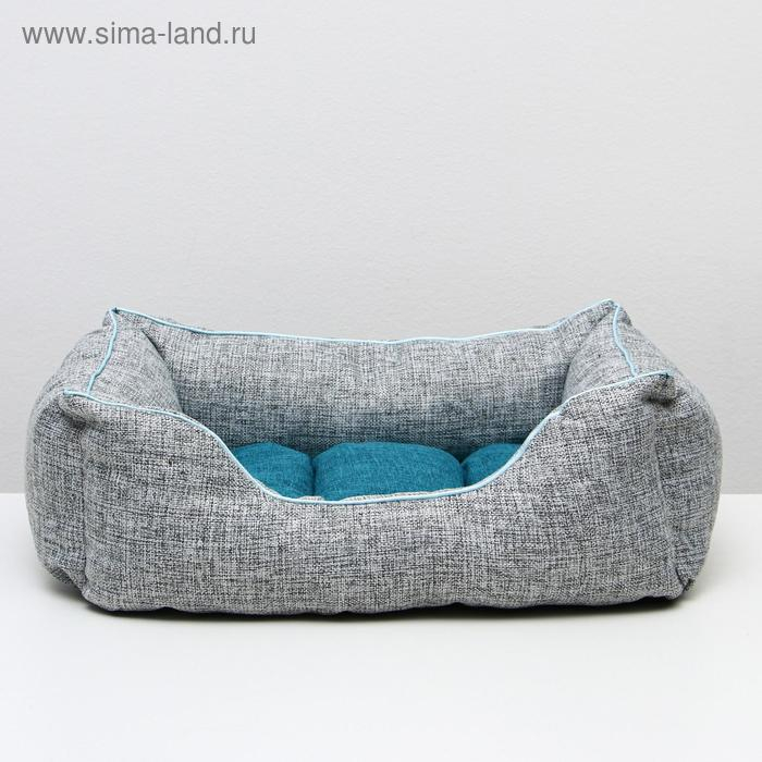 Лежанка  Лежанка "Лофт №2", 50 х 42 х 20 см, синяя