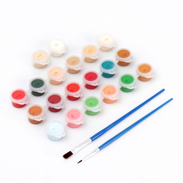 Новогодняя картина по номерам на холсте с подрамником «Новый год! Рыжий кот с шариком», 20 × 30 см Новогодняя картина по номерам на холсте с подрамником «Новый год! Рыжий кот с шариком», 20 × 30 см