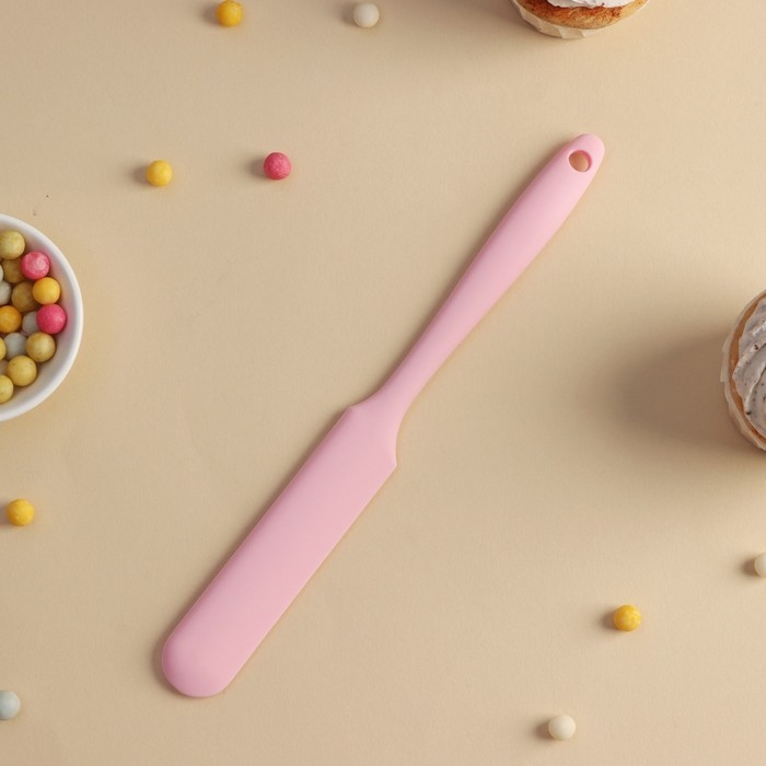 Лопатка - палетка Доляна «Винфор», 24,5 см, цвет розовый Лопатка - палетка Доляна «Винфор», 24,5 см, цвет розовый