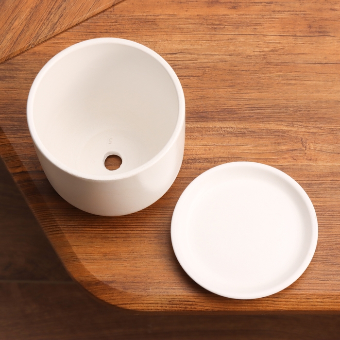 Горшок цветочный Орион белый 0.8 л Горшок цветочный Орион белый 0.8 л