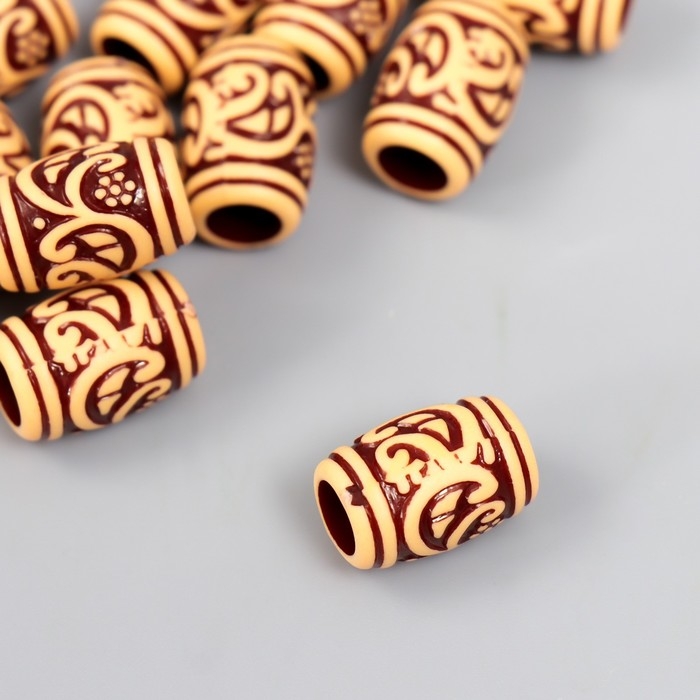 Бусины для творчества пластик Бусины для творчества пластик "Этно. Знаки" набор 20 гр 1х1х1,5 см