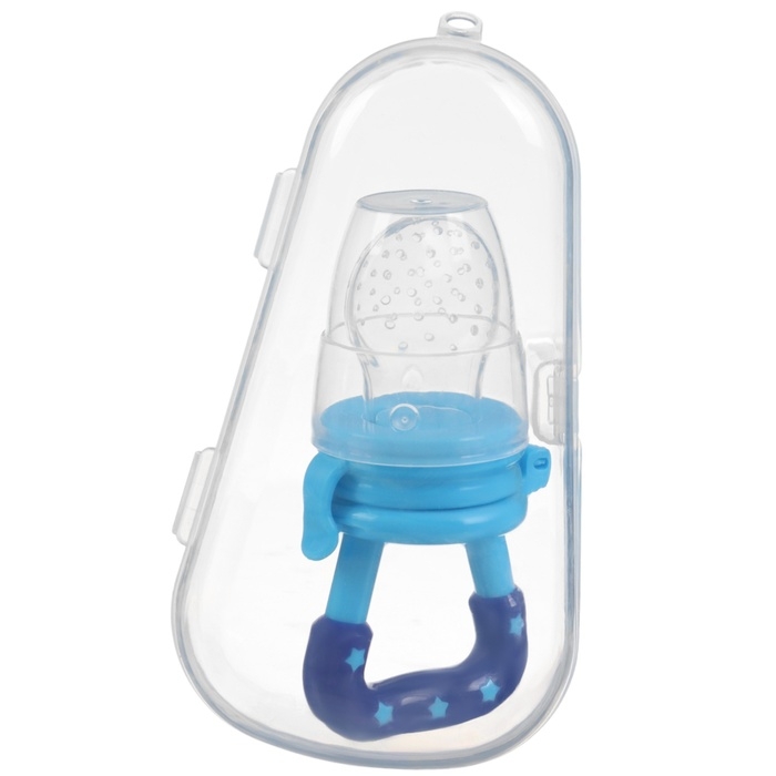 Ниблер для прикорма, с силиконовой сеточкой, в контейнере, цвет голубой Ниблер для прикорма, с силиконовой сеточкой, в контейнере, цвет голубой